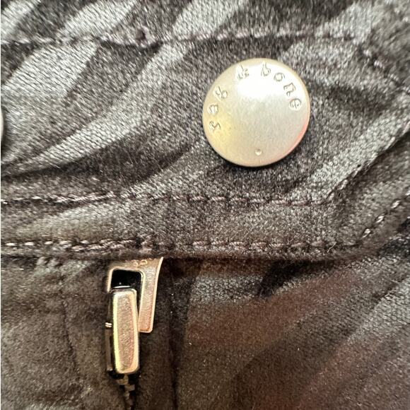 NWT Rag & Bone Nina High-Rise Ankle Skinny Pants Black Zebra 32 - Picture 6 of 14